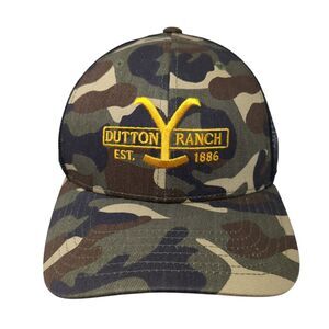 Dutton Ranch Est. 1886 Snapback Trucker Hat Camouflage OS W/Tags Yellowstone